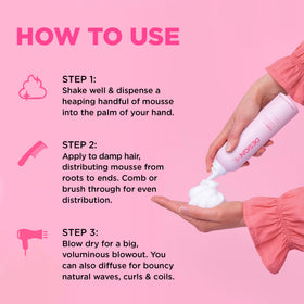 Design.Me PUFF.ME airy foam texture close-up for lightweight volume