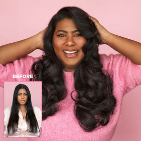 Design.Me PUFF.ME paired with dry texture spray and mousse for complete styling