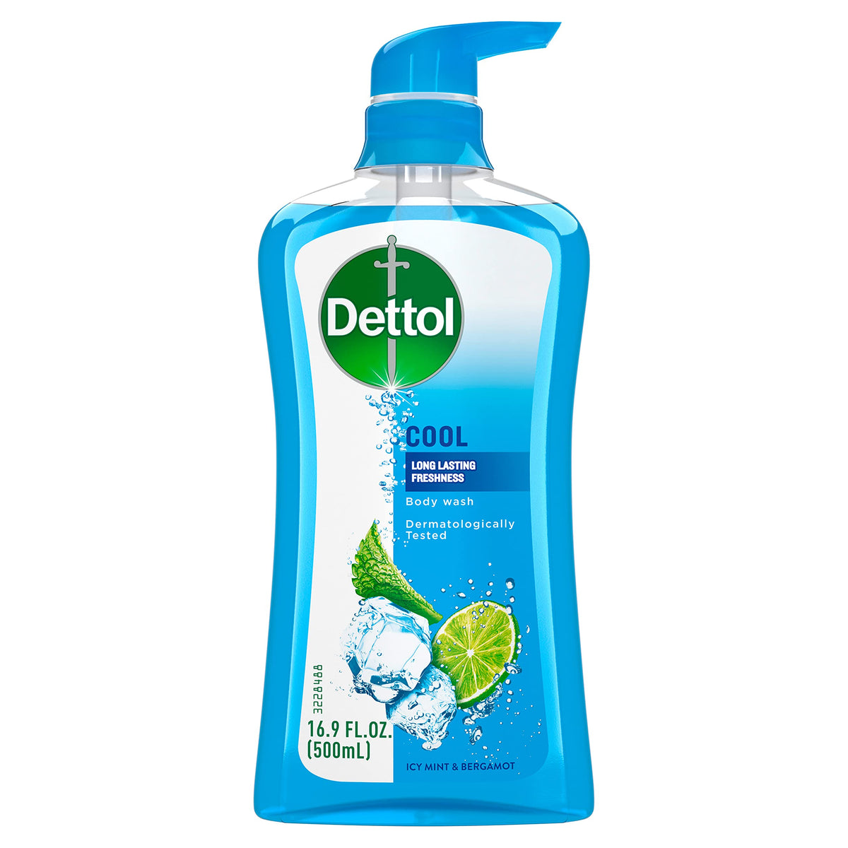 Dettol cool front packaging showing bottle and refreshing scent benefit