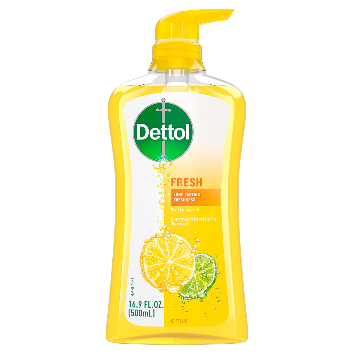 Dettol front bottle showing yuzu citrus scent and easy-grip packaging benefit