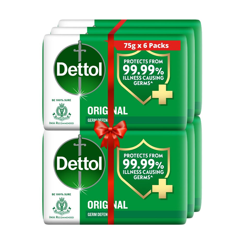 Dettol original bar front packaging showing brand and fresh scent benefit