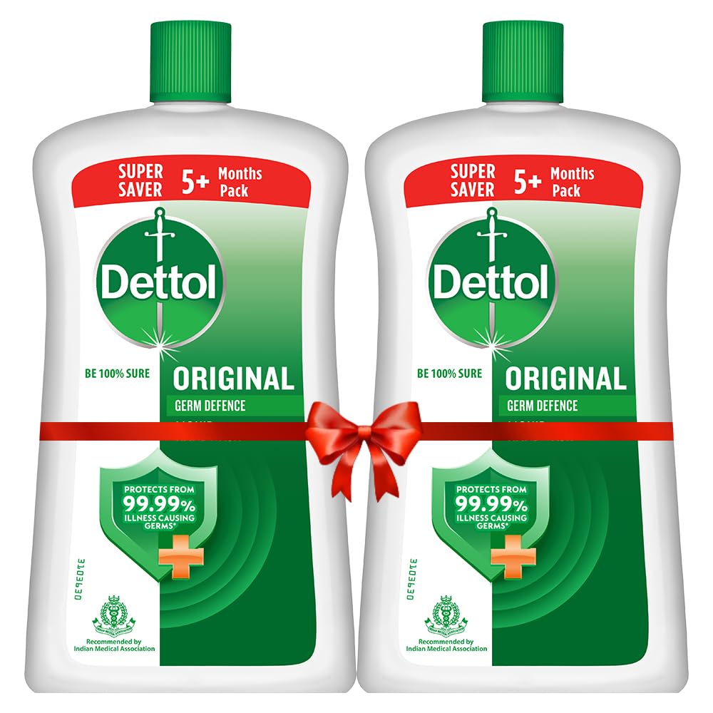 Dettol original front packaging showing label and bottle benefit