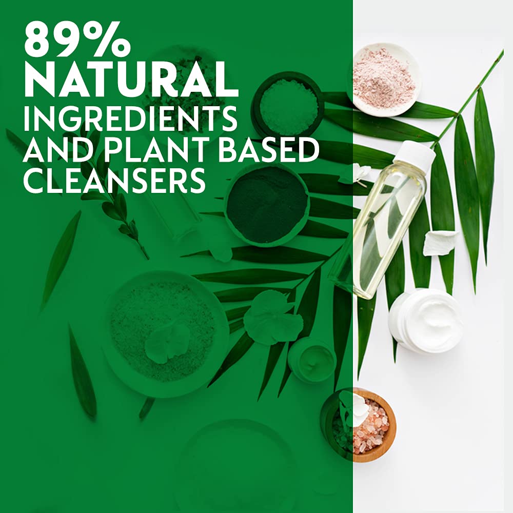 Dettol original beside hand to show 875ml scale and lasting supply