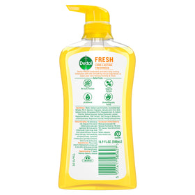 Dettol pump closeup dispensing body wash for convenient one-handed use