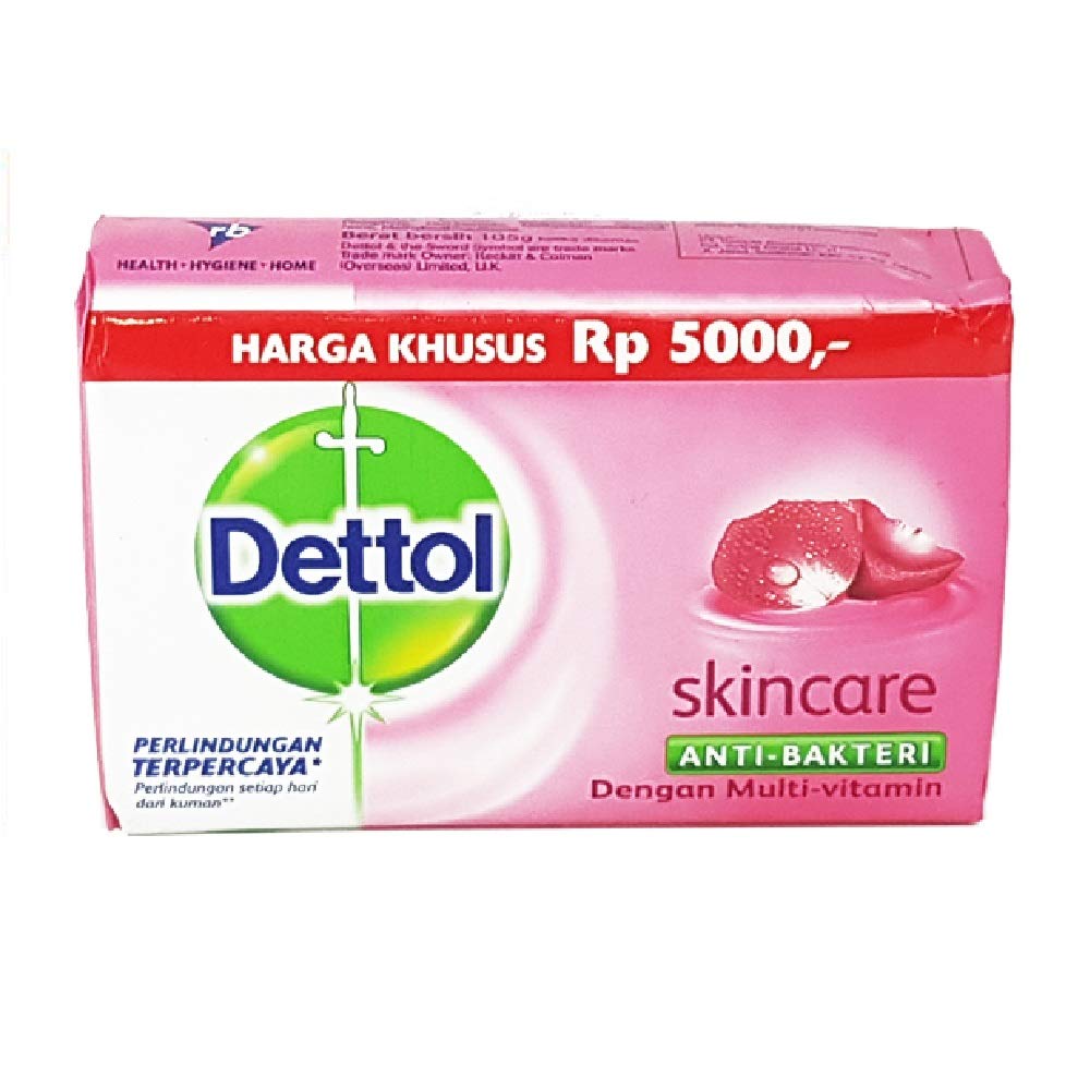 Dettol skincare soap front packaging showing bars and moisturizing benefit