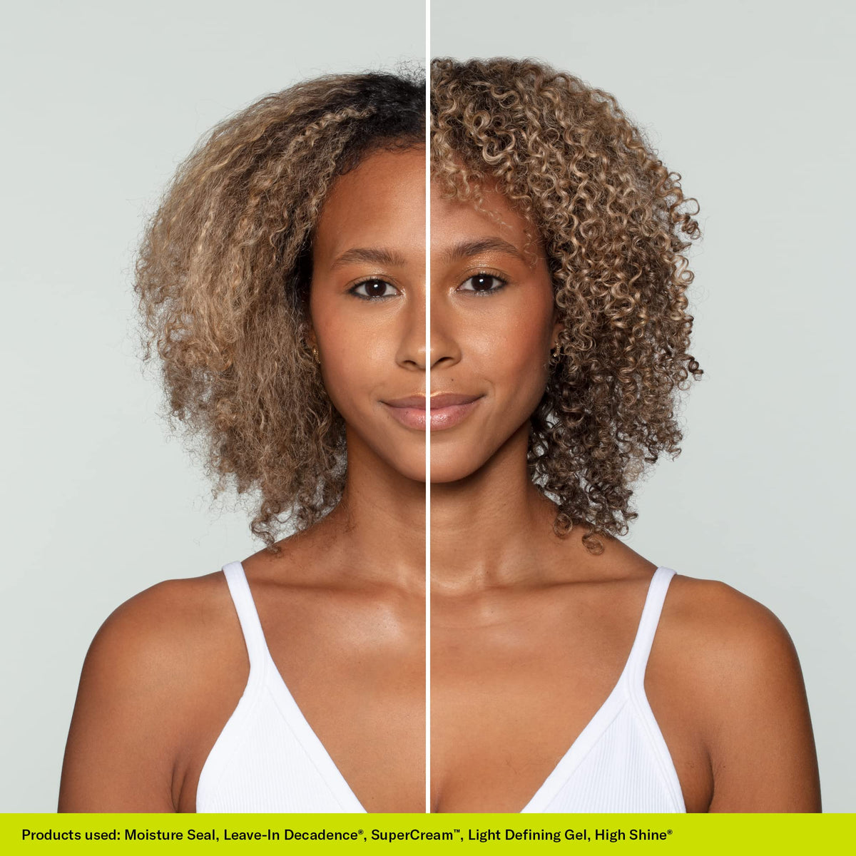 DevaCurl applied to wet hair being scrunched to enhance clumping