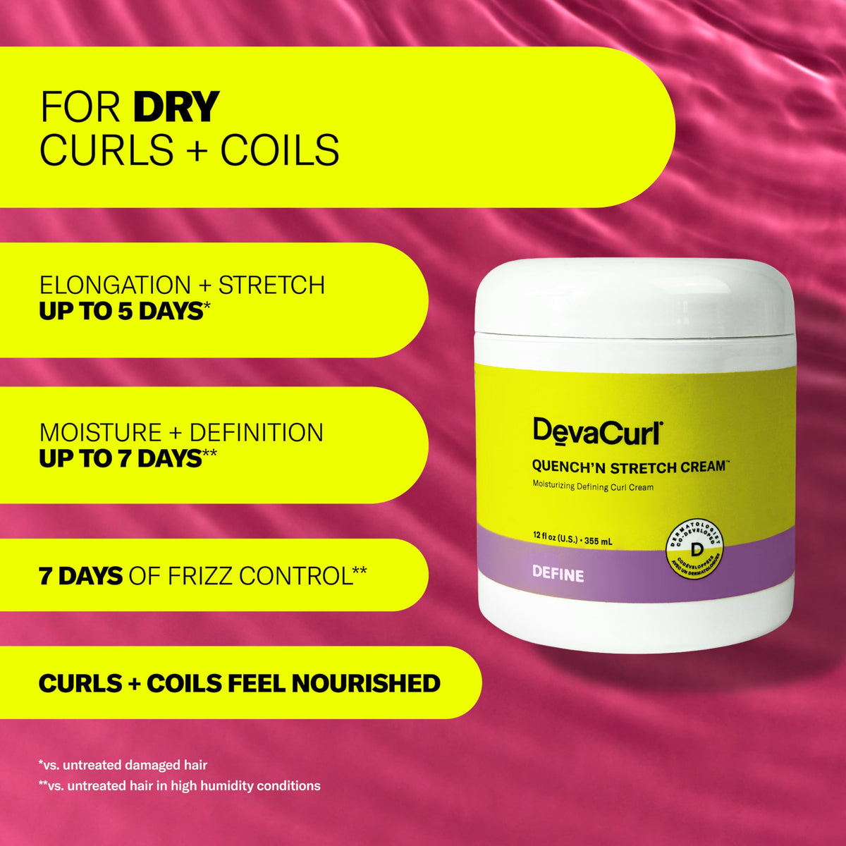 DevaCurl cream texture close-up highlighting hydrating, non-greasy finish