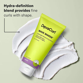 DevaCurl cream texture close-up showing lightweight, moisturizing formula