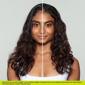 DevaCurl cream texture close-up demonstrating rich slip and conditioning power