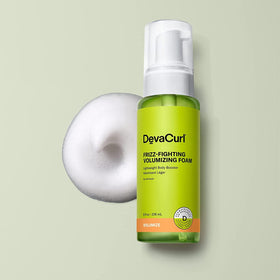DevaCurl foam texture close-up demonstrating lightweight airy consistency