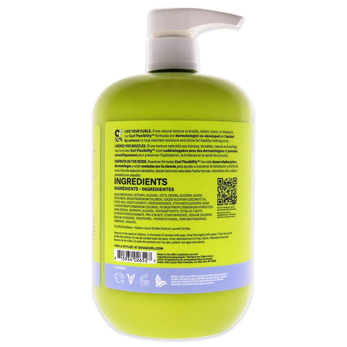 DevaCurl cream texture close-up demonstrating rich slip for effortless detangling