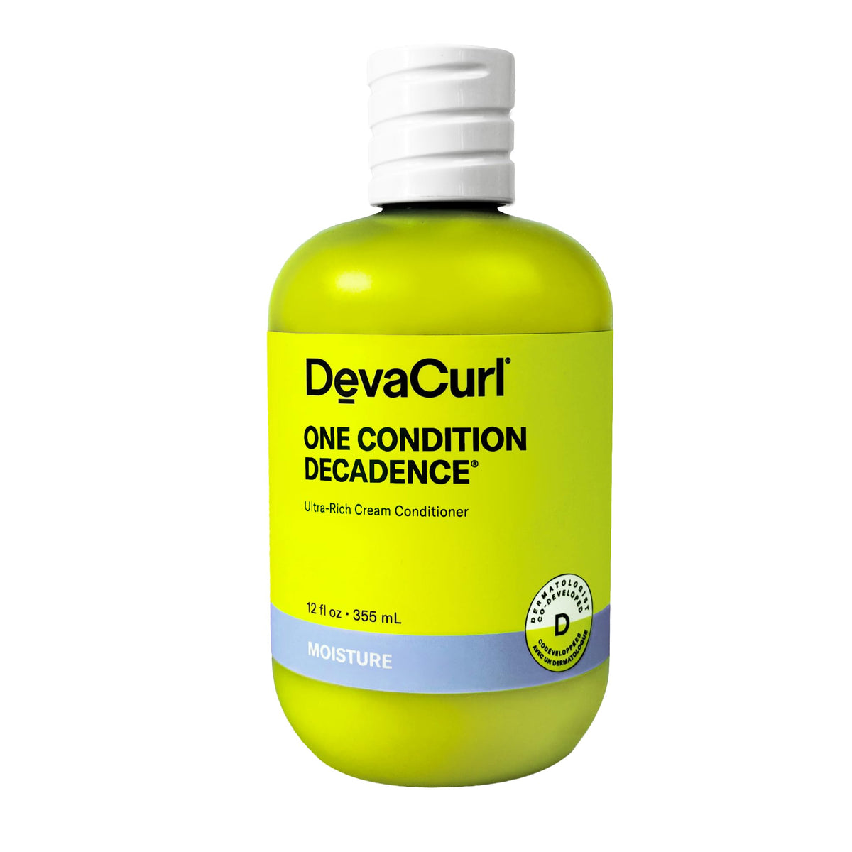 DevaCurl front packaging showing bottle and label for easy identification and benefits