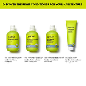 DevaCurl bottle on bathroom shelf in lifestyle scene conveying clean-curly routine
