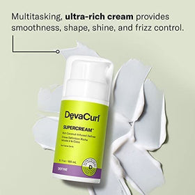 DevaCurl cream texture close-up showing rich consistency and moisturizing appeal
