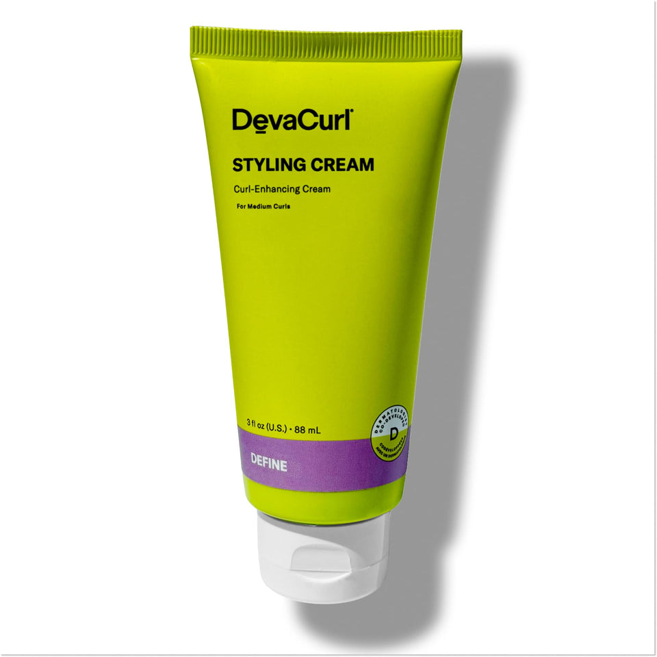 DevaCurl jar front label showing product name and clear styling benefits