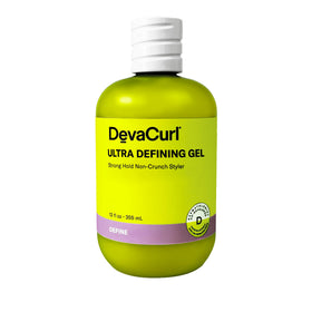 DevaCurl front bottle image showing product and packaging benefit: clear branding and strong-hold promise