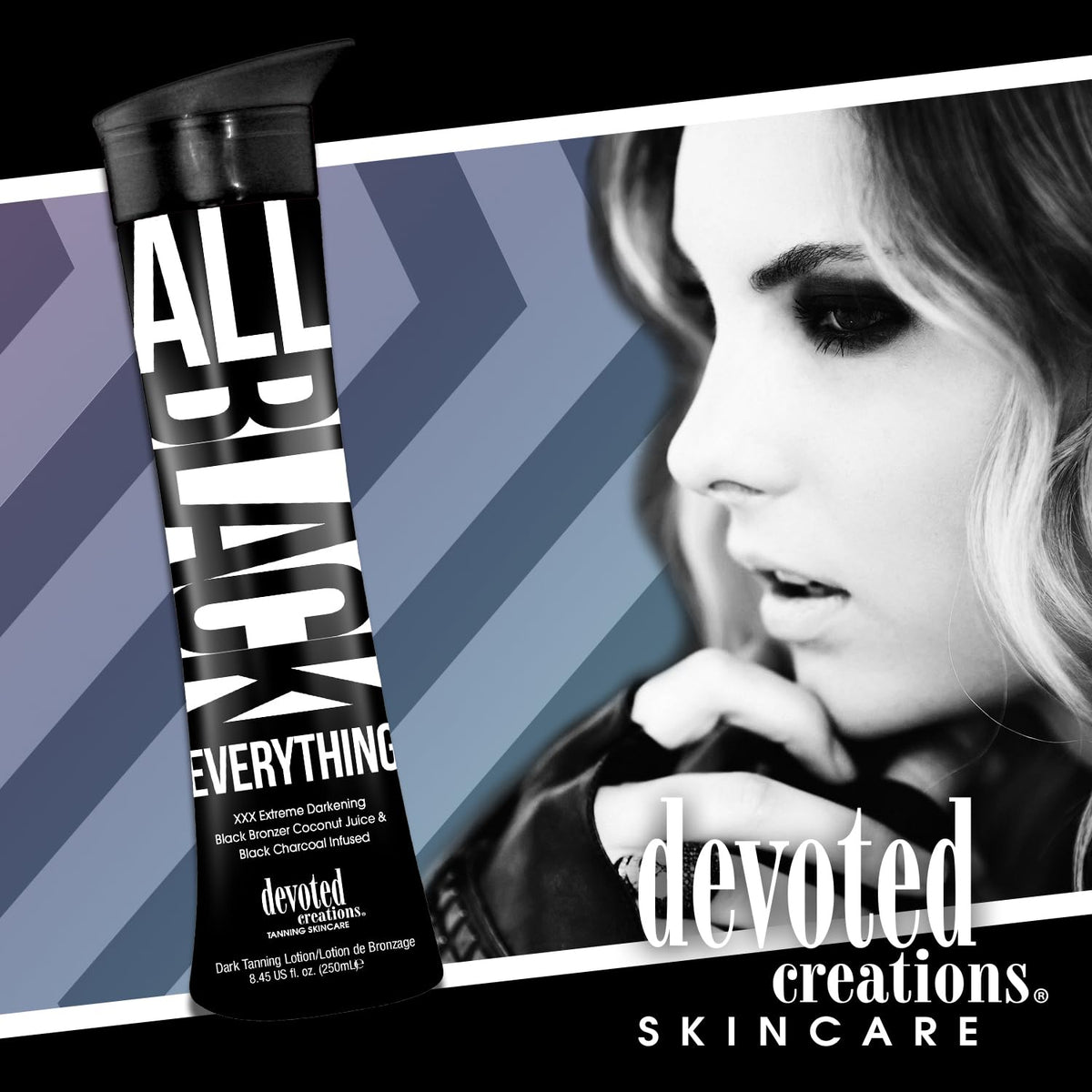 Devoted Creations applying lotion on arm for instant dark bronzing