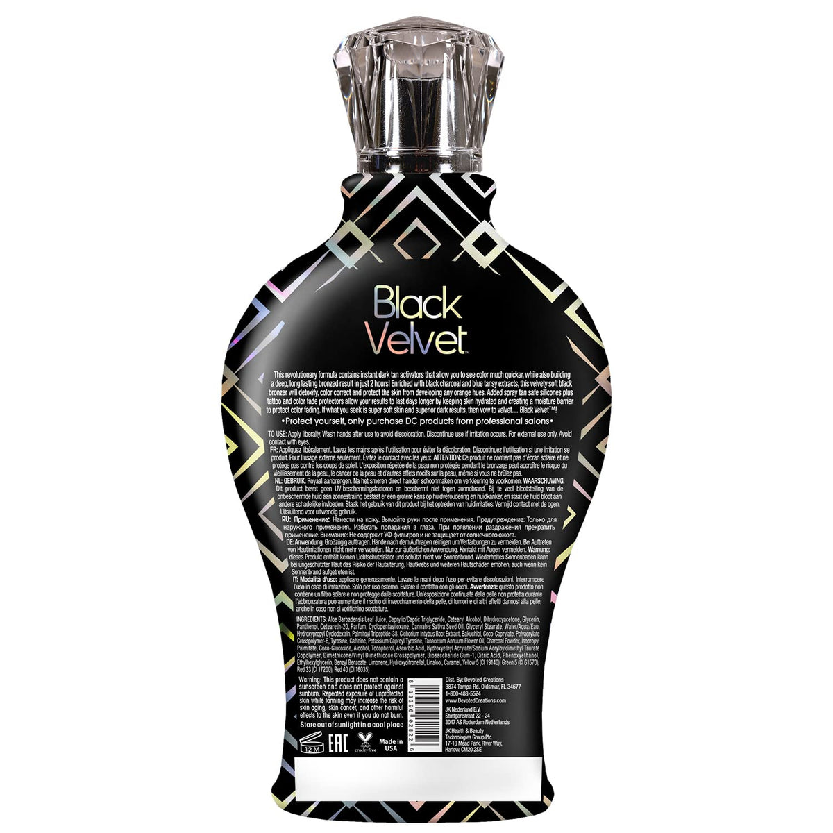 Devoted Creations lotion texture close-up showing smooth blend, highlights anti-orange tone