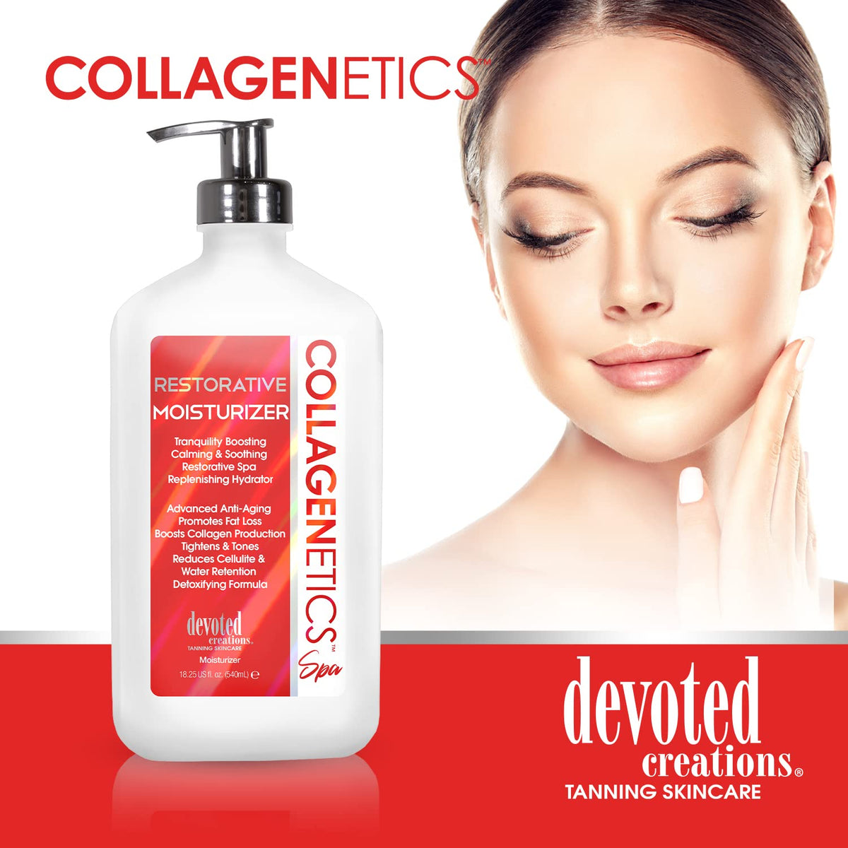 Devoted Creations applied on hand, fast absorption and smooth finish benefit