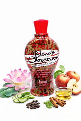 Devoted Creations label close-up highlighting product name and toning benefit