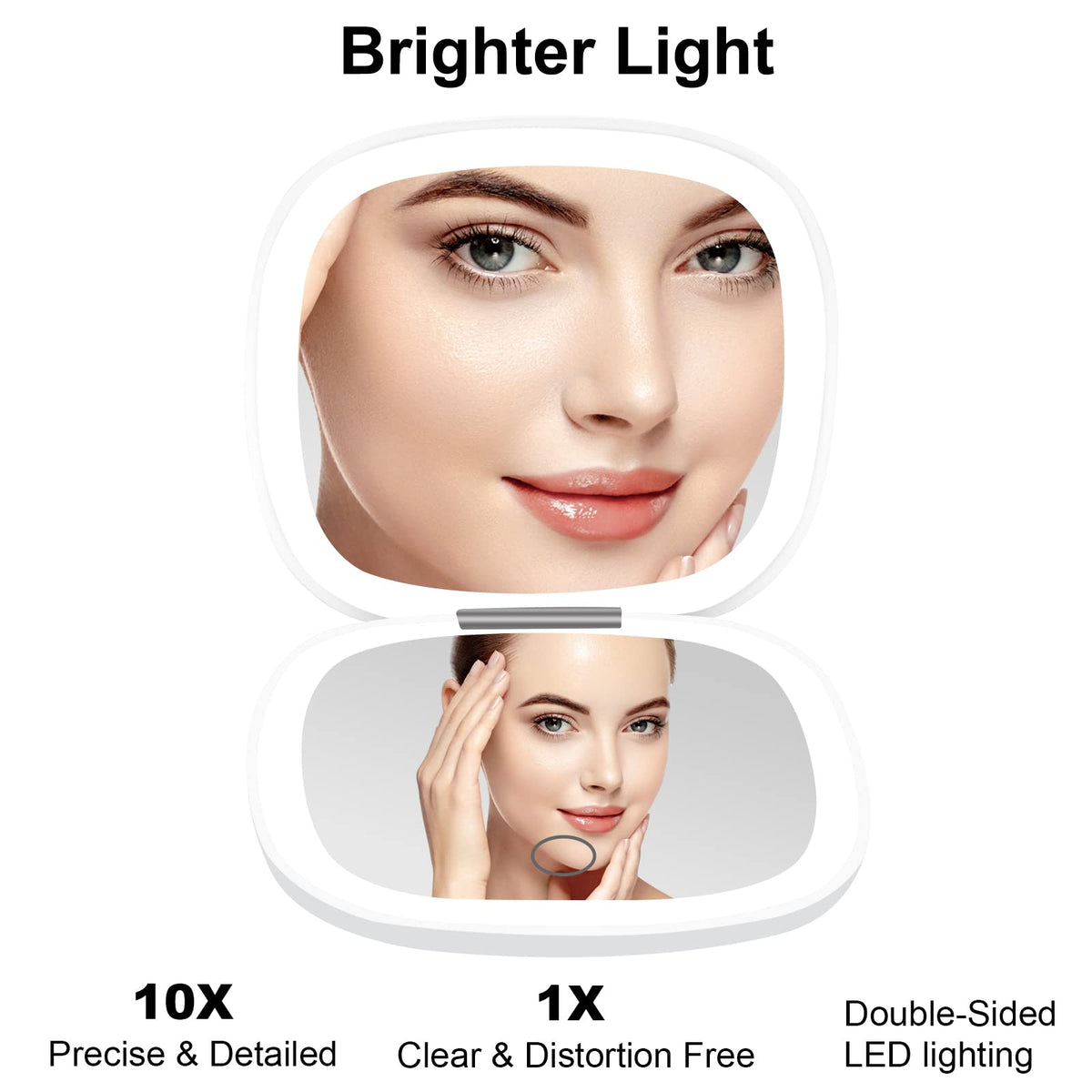 deweisn 10X magnification closeup reveals fine detail for accurate makeup