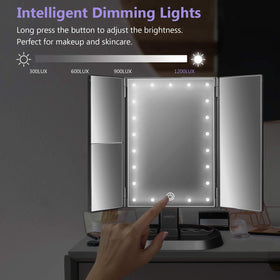 deweisn mirror rotated 90 degrees in use delivering comfortable viewing angle