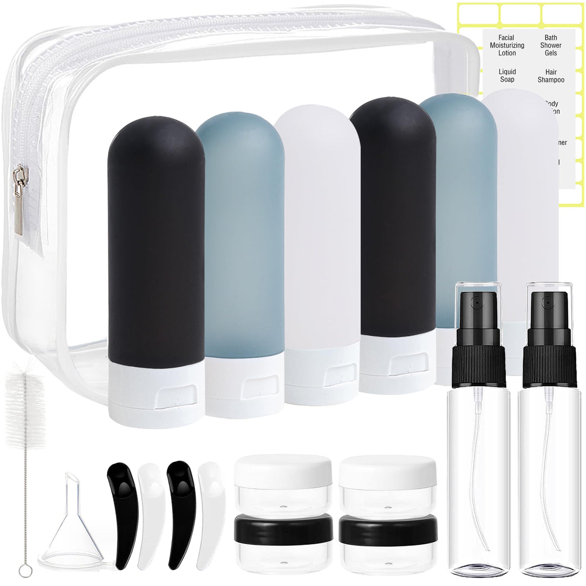 DEWSENSI front packed set shown in dark bag for organized travel