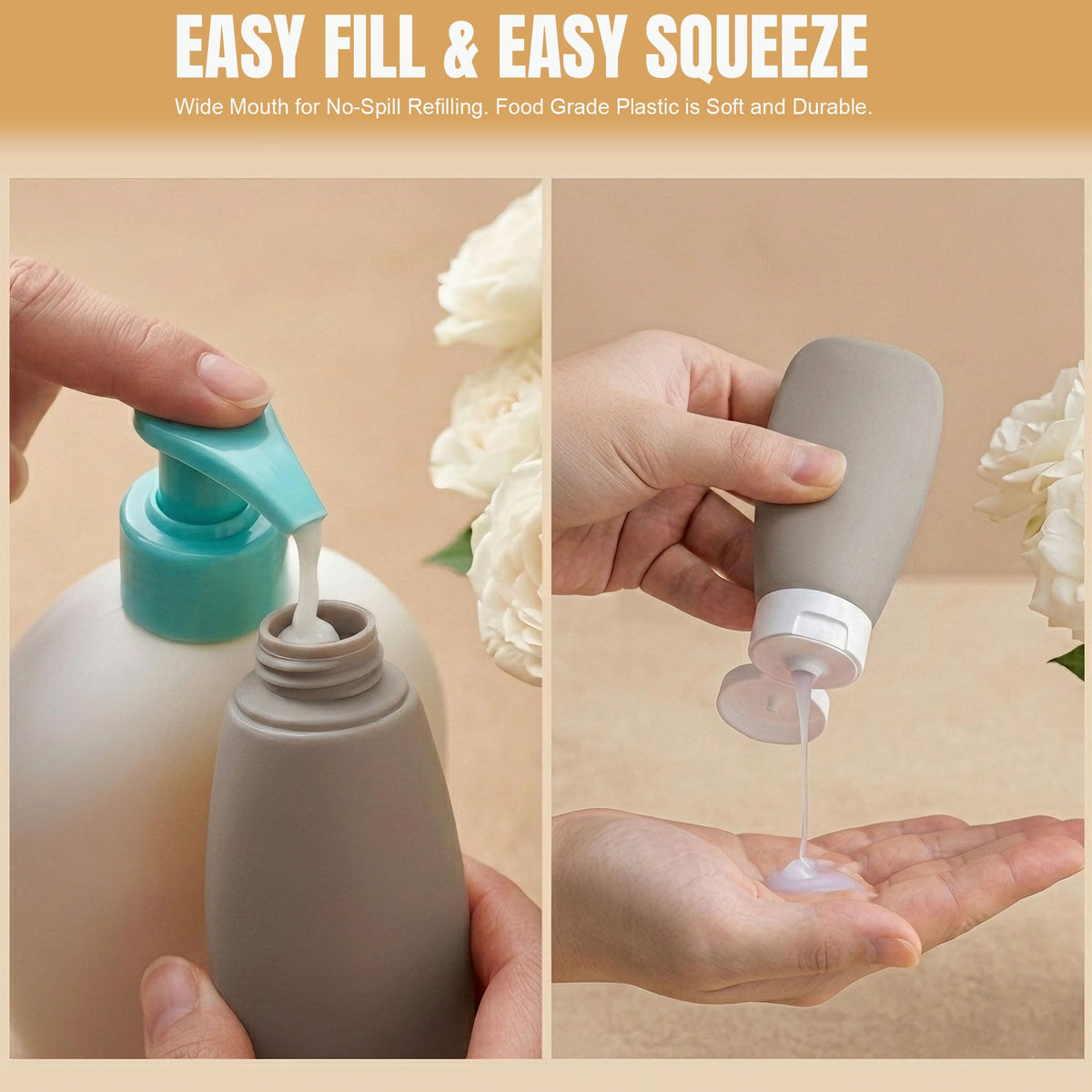 DEWSENSI mini jars with lids for creams and sample storage