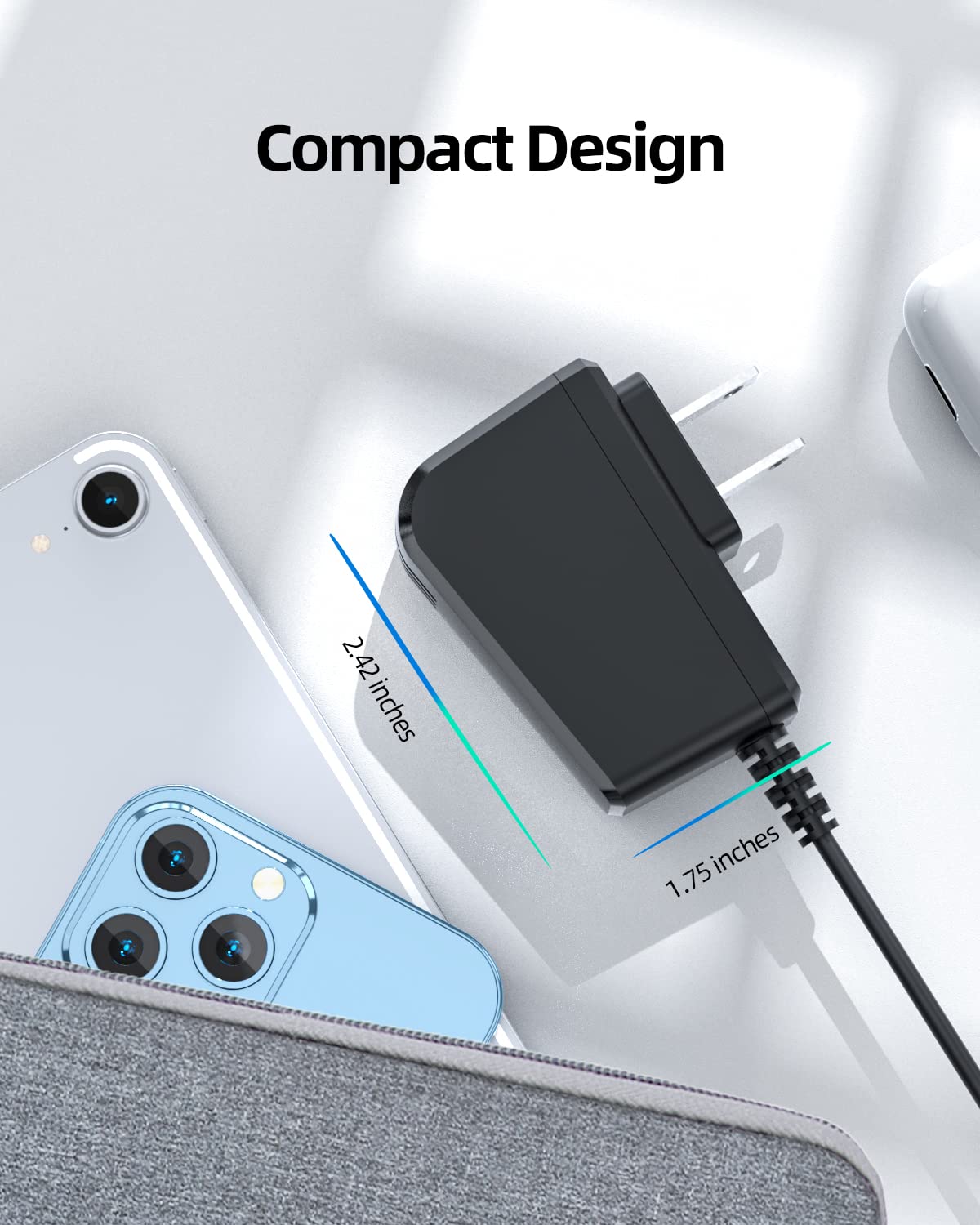 Dexpt charger plugged into a shaver held in hands, demonstrating convenient charging
