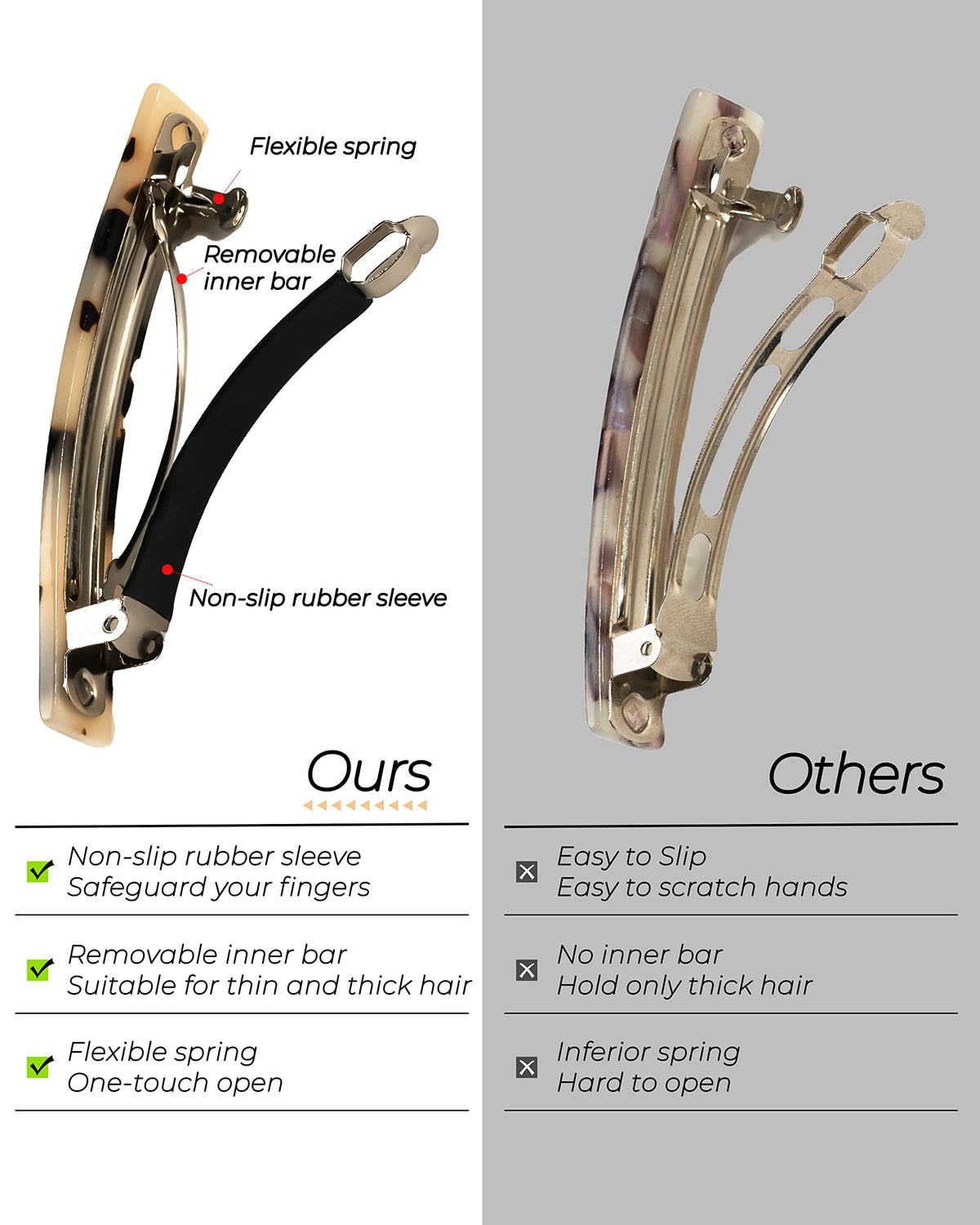 DF DUALFERV close-up of acetate texture highlighting polished finish and durability