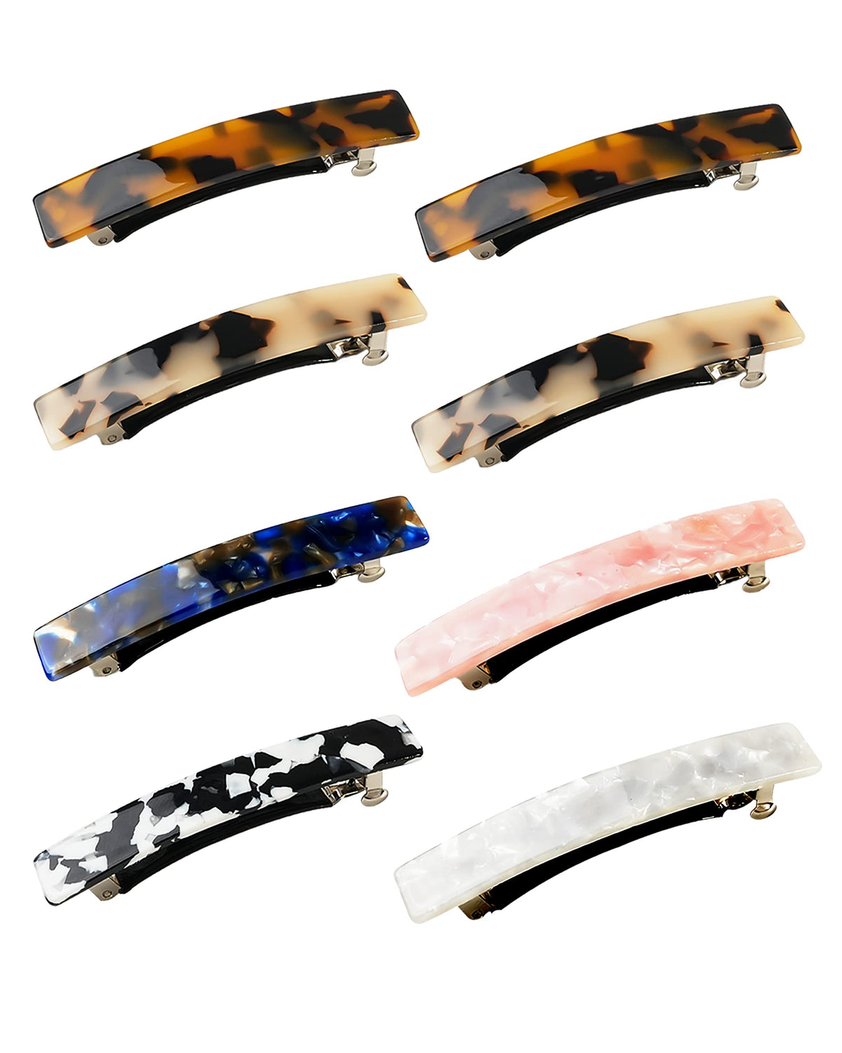 DF DUALFERV front packaging showing eight tortoise barrettes and variety benefit