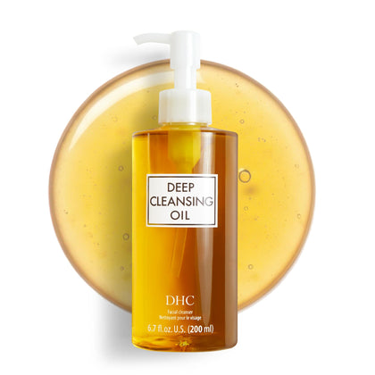 DHC bottle front view showing clean packaging and gentle cleanser benefits