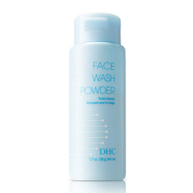 DHC face wash powder front jar showing clean packaging and benefits