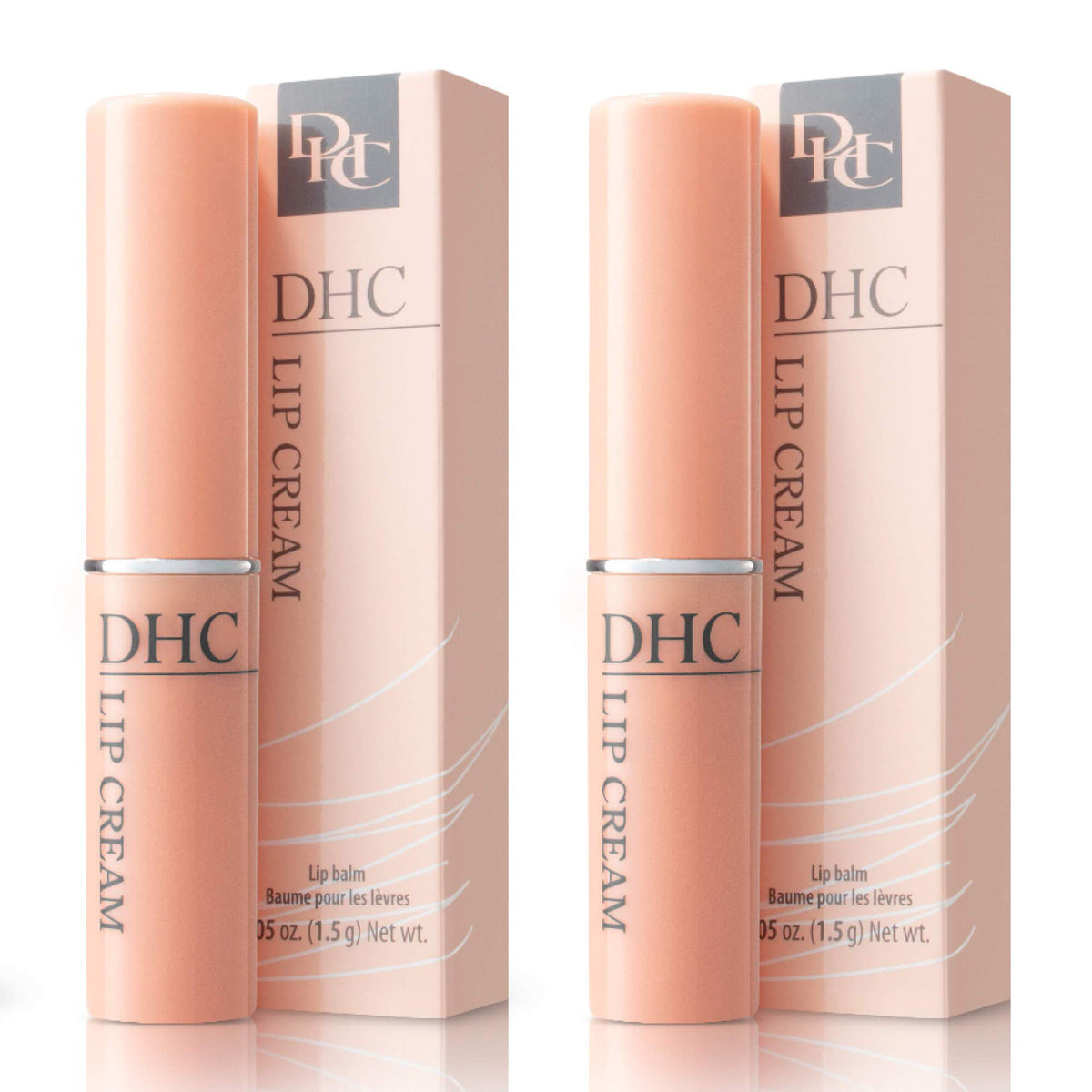 DHC lip cream two tubes side-by-side illustrating the twin pack convenience