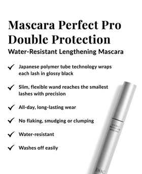 DHC slim flexible wand closeup reaching tiny lashes for precise application