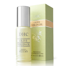DHC olive virgin oil dropper dispensing a clear drop for precise application