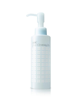 DHC pore cleansing oil front bottle showing product and benefits