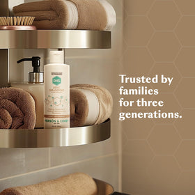 DHS brand heritage emblem emphasizing family-made dermatological care