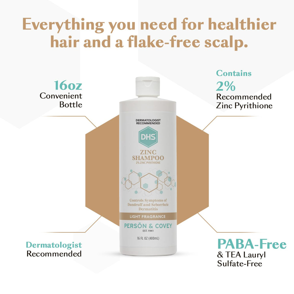 DHS zinc shampoo used in shower showing gentle lather and rinsing