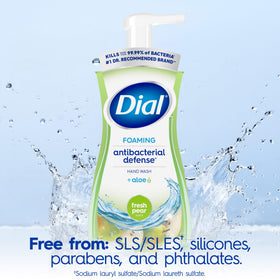 Dial bottle label showing ingredients and Leaping Bunny certification for ethical choice