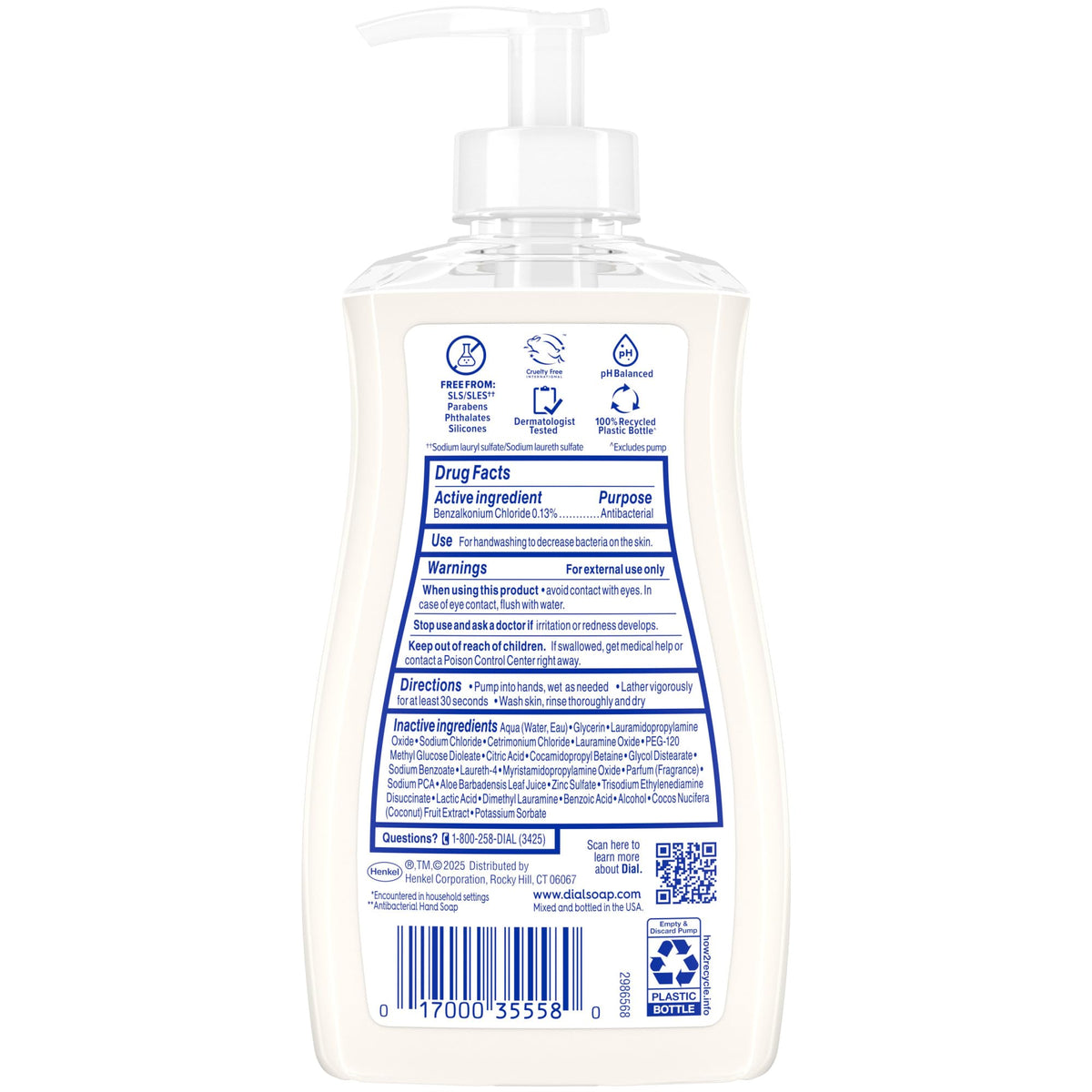 Dial four-pack of 11oz bottles illustrating multi-sink supply convenience