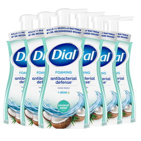 Dial coconut water front packaging showing clean antibacterial benefit