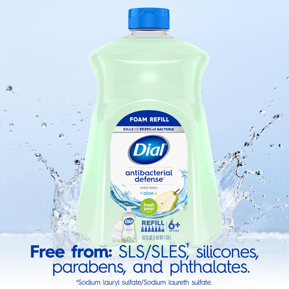 Dial fresh pear kitchen sink lifestyle scene showing household use convenience