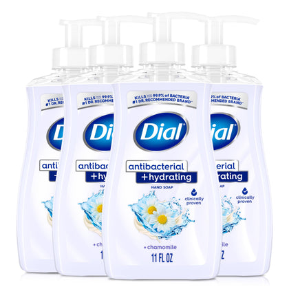 Dial front packaging 11oz bottle showing chamomile scent and benefit