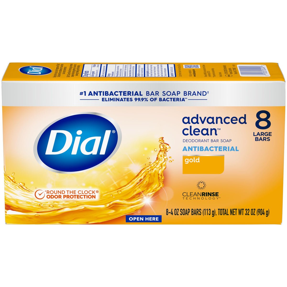 Dial Gold bar used for hand washing showing fresh clean feeling
