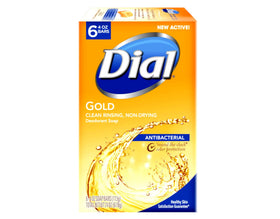 Dial Gold single bar close-up showing texture and color, conveys creamy lather