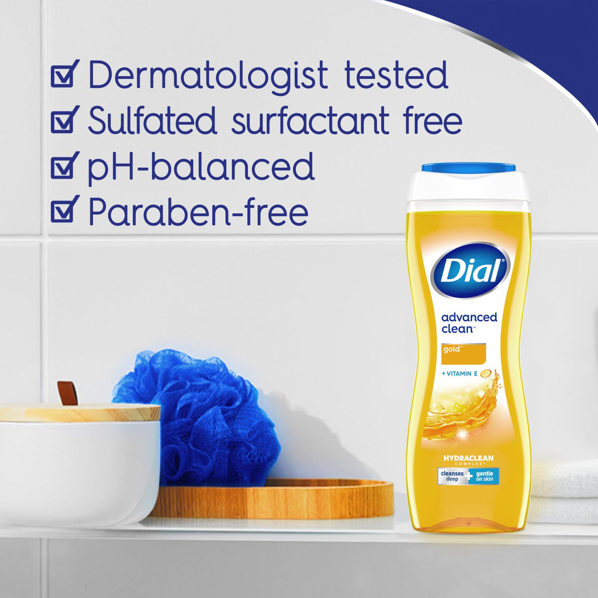 Dial Gold creamy lather texture demonstrating gentle cleaning