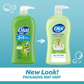 Dial pump dispensing wash demonstrating easy one-handed use for quick bath routines