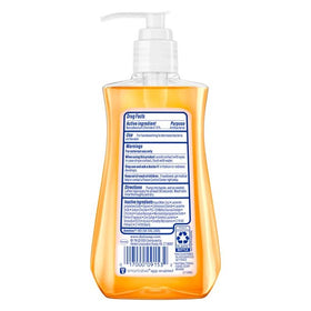 Dial label close-up highlighting triclosan active ingredient and ingredient transparency benefit
