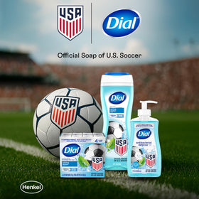 Dial lather on washcloth revealing rich foam and gentle cleansing
